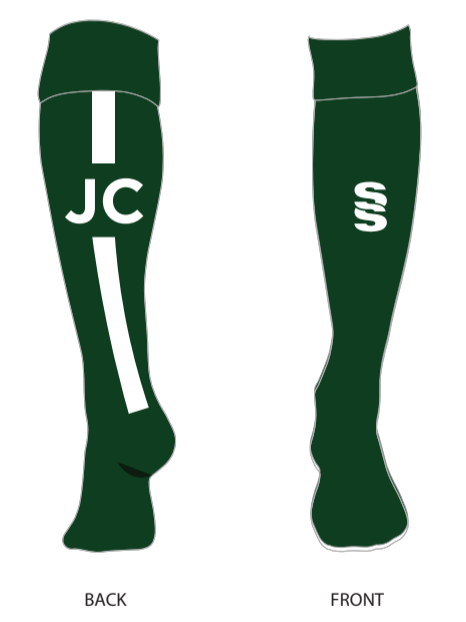 JC Team Socks (Green / White)