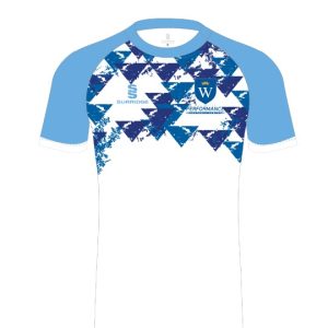 GEMS WEK Unisex Performance Football Centre Match Shirt (White/Sky)